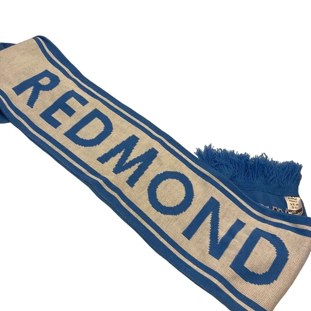 #6181 Redmond Swedish Blue knit Scarf NOS